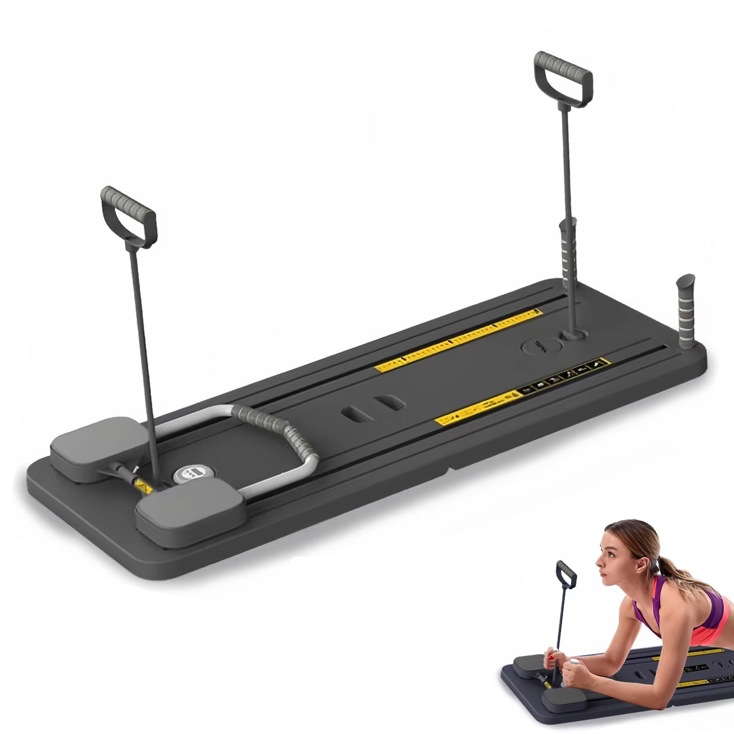 Multifunctional Fitness Board Abdominal Push up Plate Automatic Rebound Abdominal Board Core Trainer Home Workout Equipment